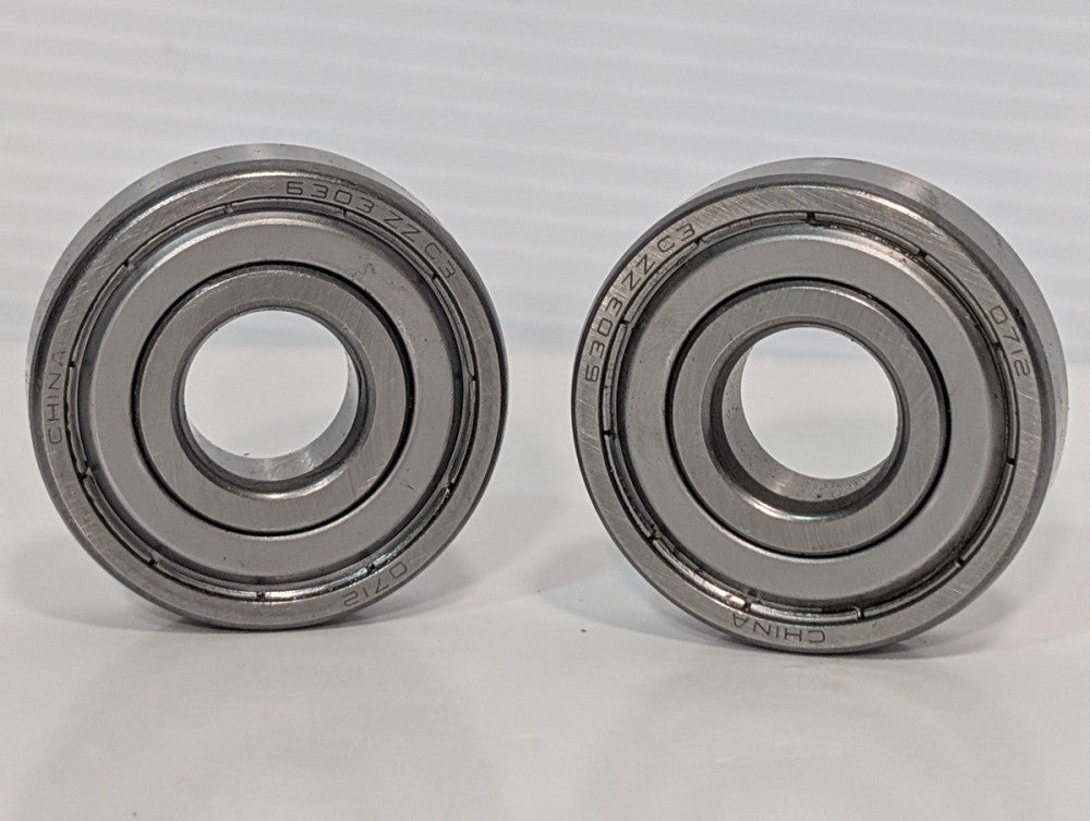 Pair of 6303 ZZC3 0712 Deep Groove Radial Ball Bearings 47mm OD 17mm Bore 14mm W