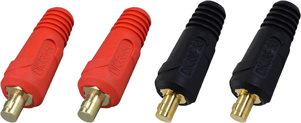 TIG Welding Cable Panel Connector Plug DKJ35-50 315Amp with Red and Black Col...