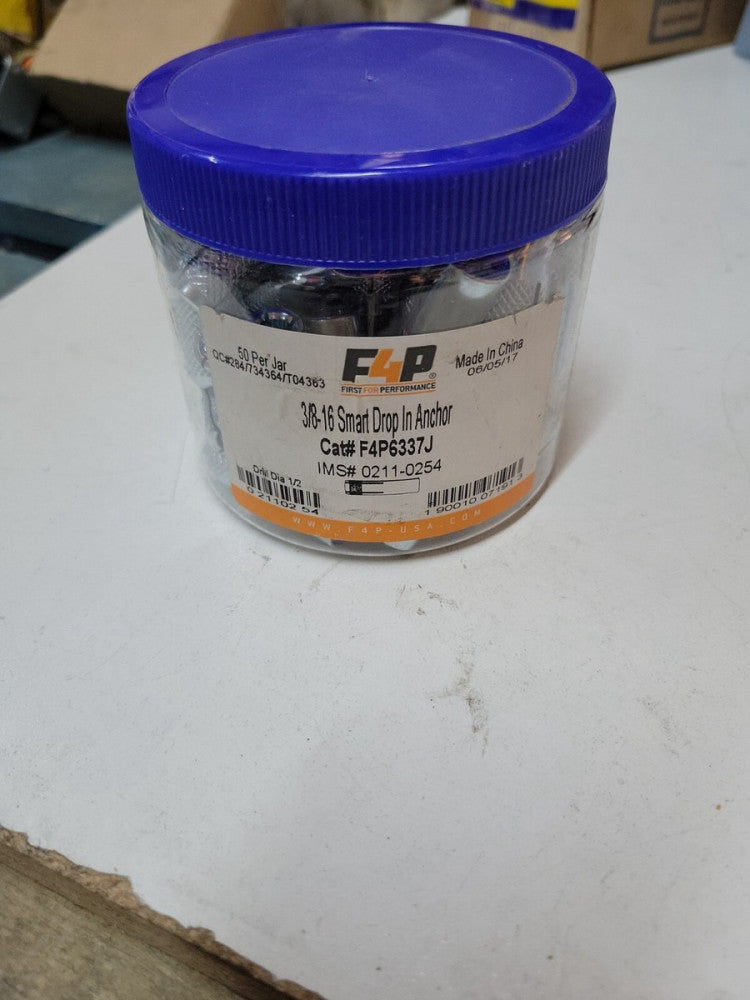 F4P6337J - 3/8-16 Smart Drop In Anchor-50 pack
