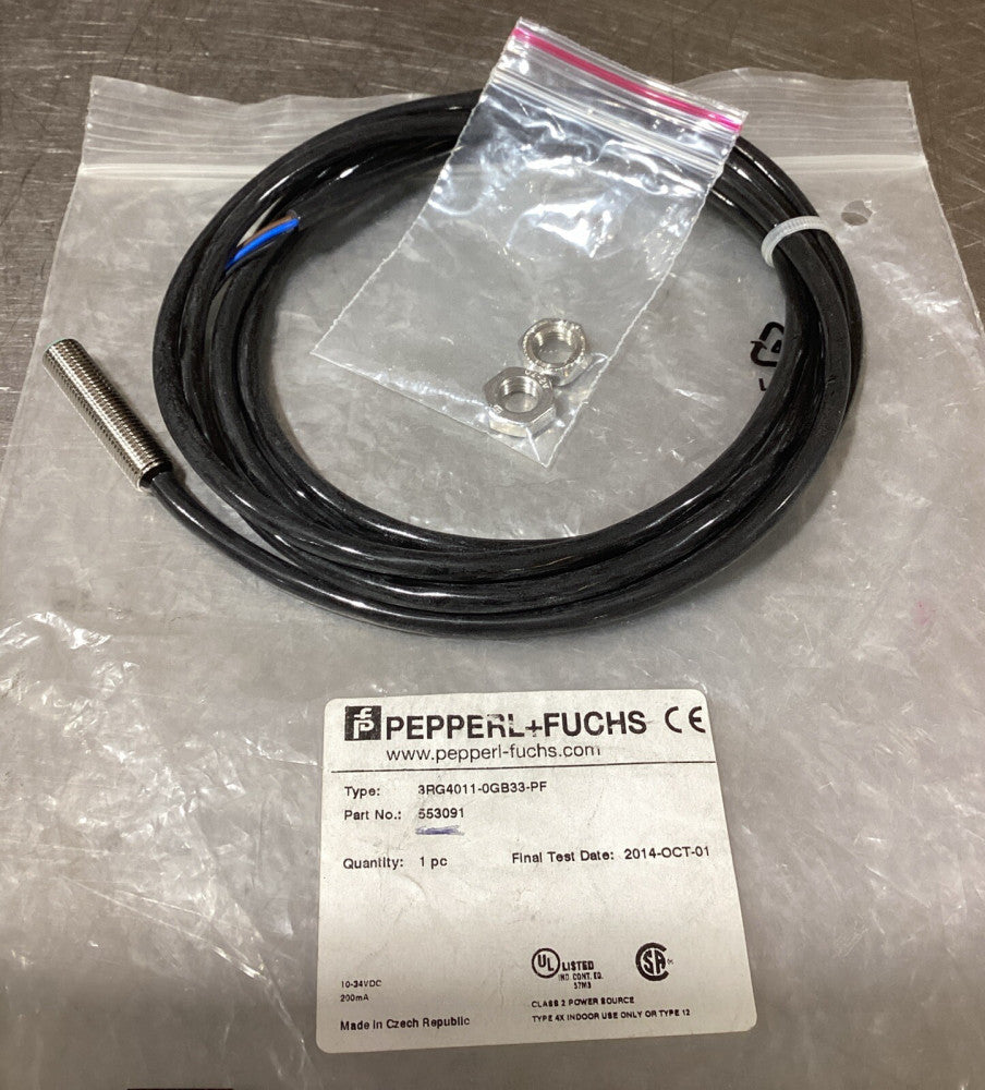 Pepperl+Fuchs 553091 Sensor TYPE 3RG4011-0GB33-PF | 10-34VDC 200mA