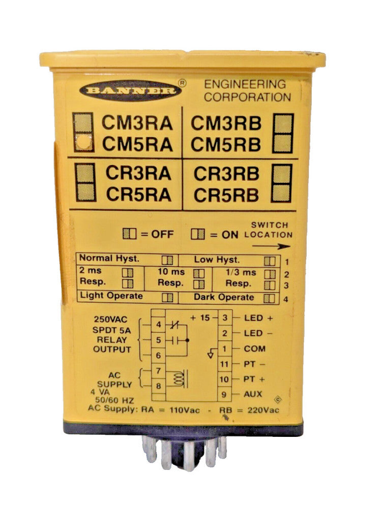 Banner CM5RA Switch Programming Module+Returns