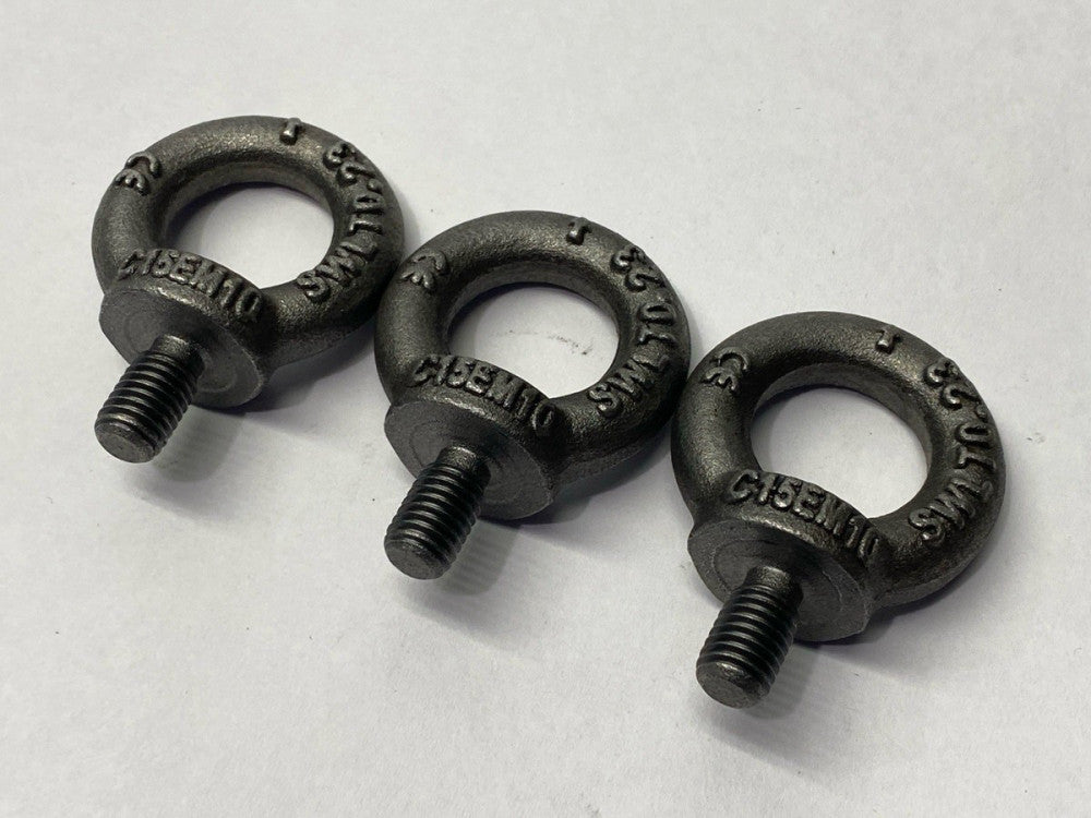 Tiedown Lifting Eyebolt SWLT 0.23 C15E M10 1" LOT OF 3