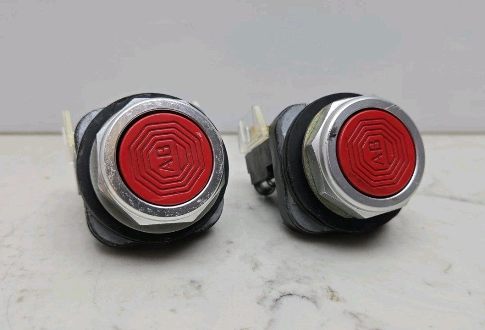 2 Pack Allen Bradley 800T-A Industrial Push Button 800TA Red Type 4 13