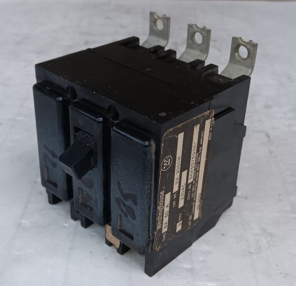 WESTINGHOUSE BA3050H 50 AMP BOLT-ON CIRCUIT BREAKER 3 POLE 240 VAC