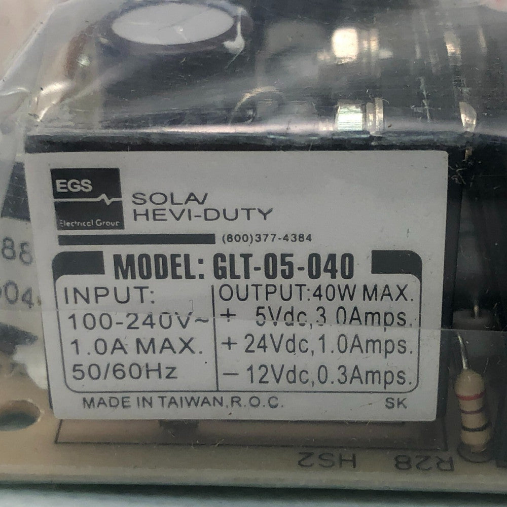 SOLA GLT-05-040 / GLT05040 GL SERIES POWER SUPPLY for Quadrel Labeler NEW Sealed