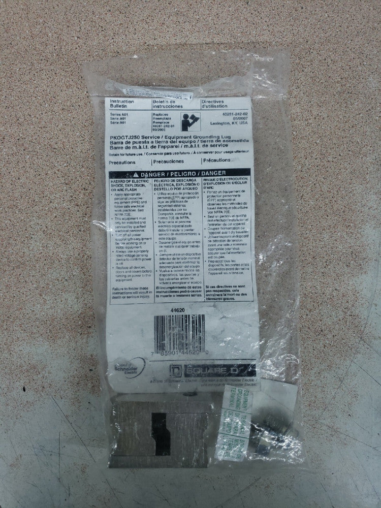 Square D PKOGTJ250 Homeline Groundng Kit, 400A to 600A 2 or 3 Pole Load set of 2