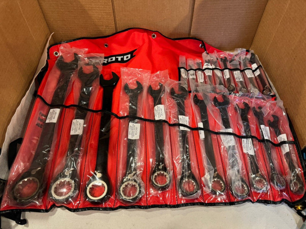 Proto JSCV-20S 20 Piece Reverse Combination Ratcheting Spline Wrench Set