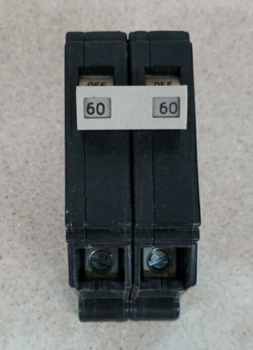 NEW OLD STOCK Cutler Hammer CH260 2 Pole 60 Amp 120/240V Plastic Foot