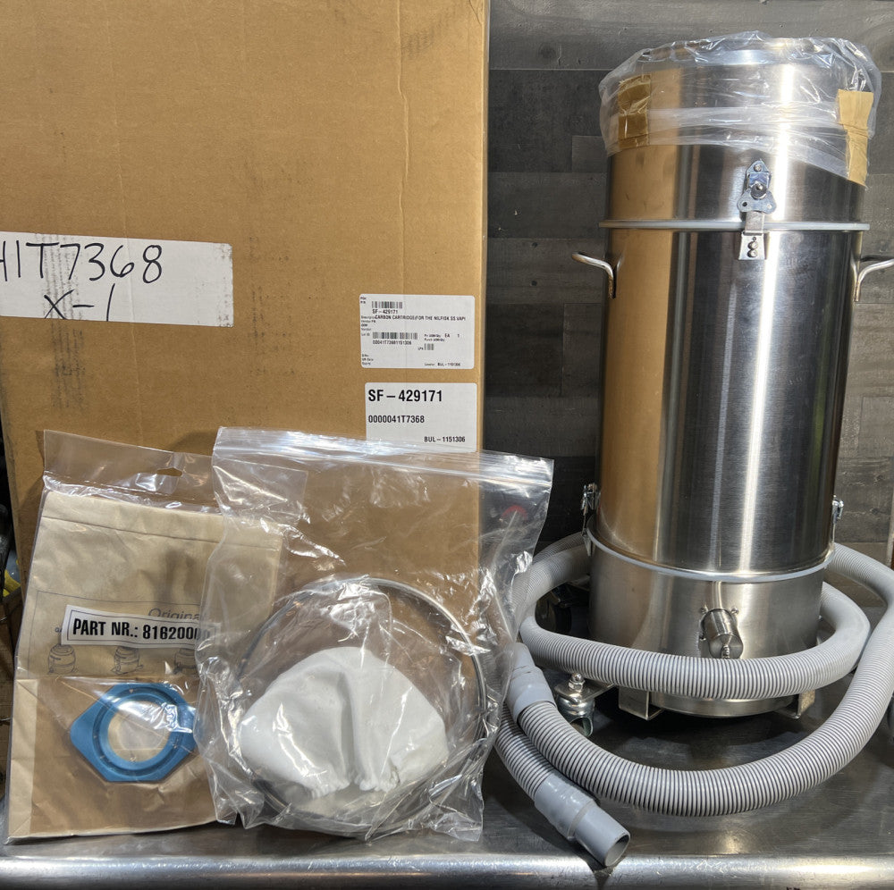 Nos Surplus Carbon Cartridge For The Nilfisk Stainless Steel Vapor Vacuum