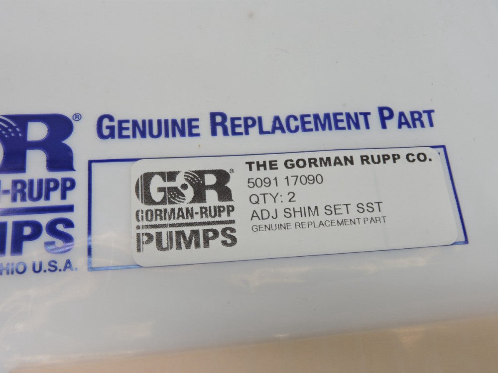 (Lot of 2) - Gorman-Rupp 5091-17090 Stainless Steel Adjustment Shims Set