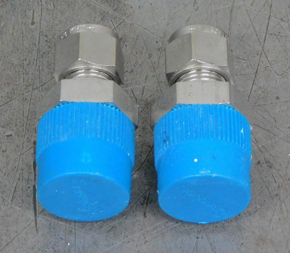 Swagelok JZM SS Compression Tube Fitting 1/2" NPT 3/16" Tube KHY  DIA Lot of 2