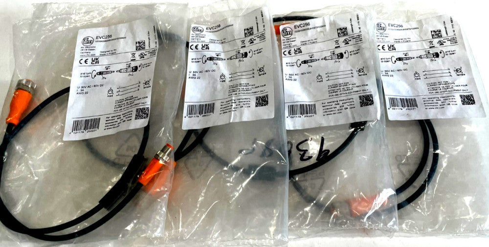 NEW IFM ELECTRONIC VDOGH030MSS00,6H03STGF030MSS-EVC256 CABLE ASSEMBLY  LOT OF 4
