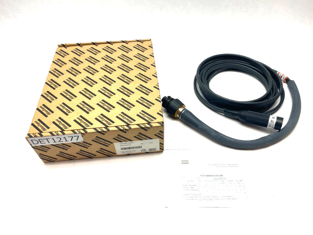 Atlas Copco 4220 4375 05 Double Ended Straight PF Tool Cable 5m ST