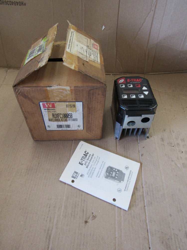 TB WOODS E-TRAC XFC1000-5B 115V 0.5HP 2.2A 0.9KVA MICRO INVERTER REFURBISHED