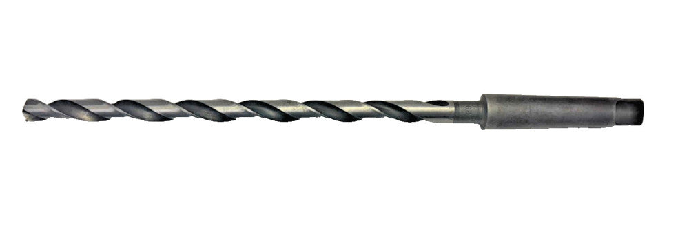REPUBLIC 29/64" #2 MORSE TAPERED SHANK DRILL BIT, OAL 12"