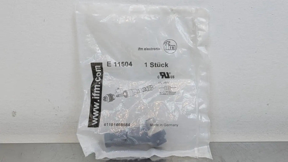 IFM Efector E11504 Micro DC Field Attachable Connector E 11504 4-Pin 250V 4A