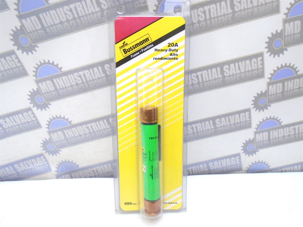 BUSSMANN - Fusetron - FRS-R-20 - Cartridge FUSE, Type FRS-R, 20-Amp, 600-Volt