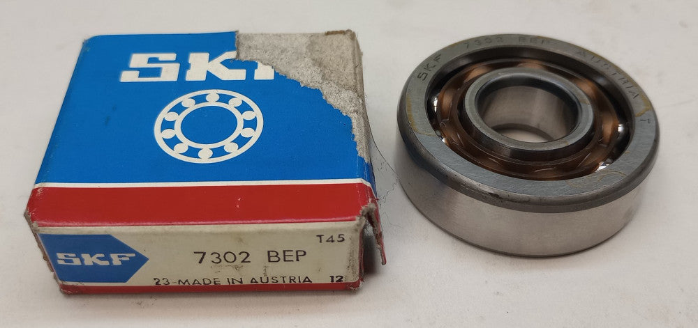 SKF 7302BEP Angular Contact Ball Bearing 15mm ID X 42mm OD X 13mm W 7302 BEP