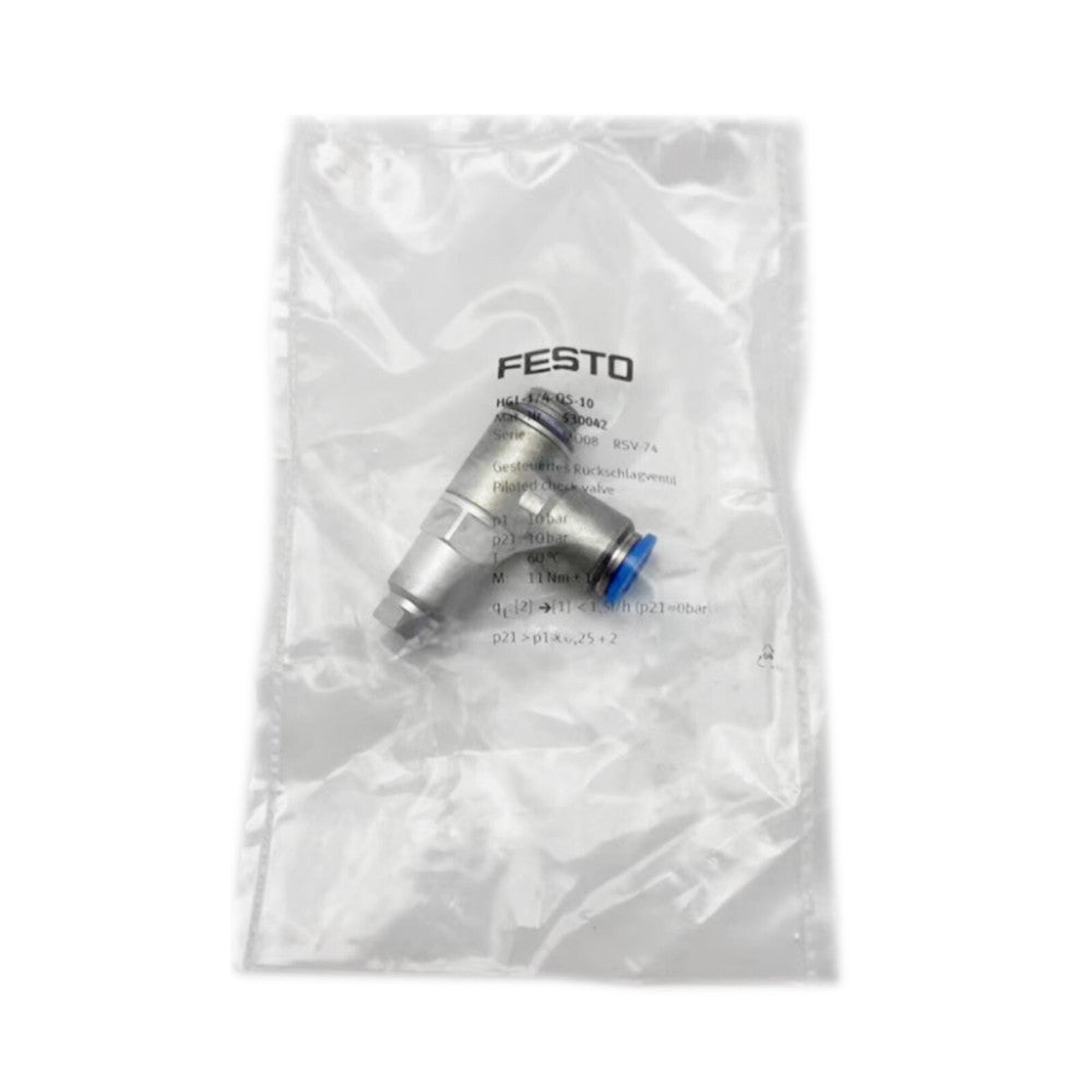 1pcs Brand New FOR Festo Pilot Check Valve HGL-1/4-QS-10 530042