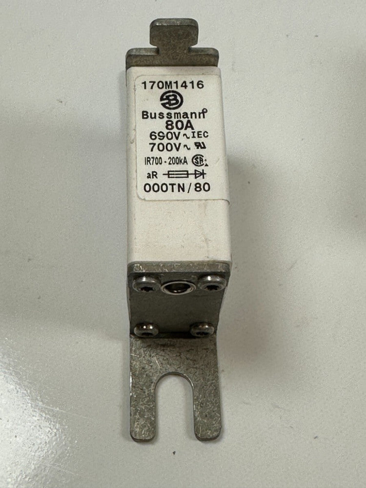 Bussman 170M1416 Fuse 80A/690V 000TN/80 200kA- NOS- *Stock in USA* Fast Ship