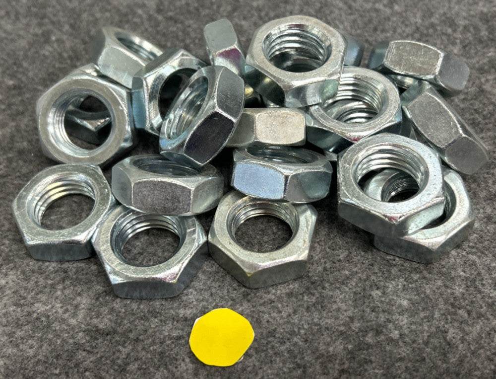 GRADE 2 RIGHT HAND STEEL HEX JAM NUT  7/8" - 9  LOT OF 21