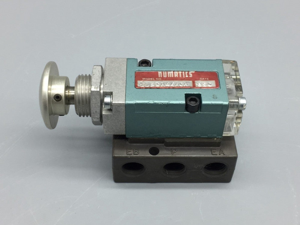 NUMATICS 11BSA44AOA SOLENOID VALVE PUSHBUTTON W/BASE 