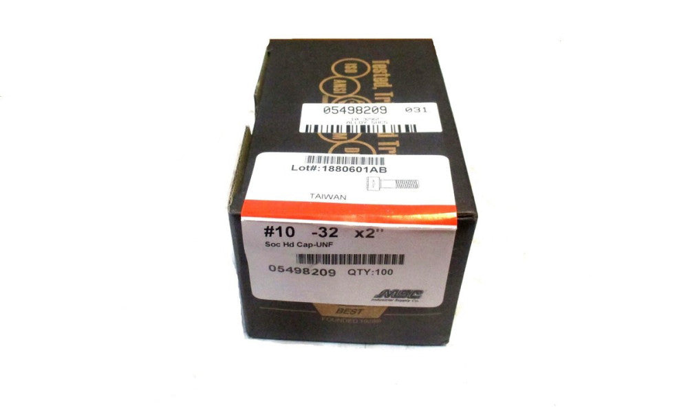 Brighton (011139) #10-32 UNF 2" OAL 5/32" Hex Socket Cap Screw - Lot of 100