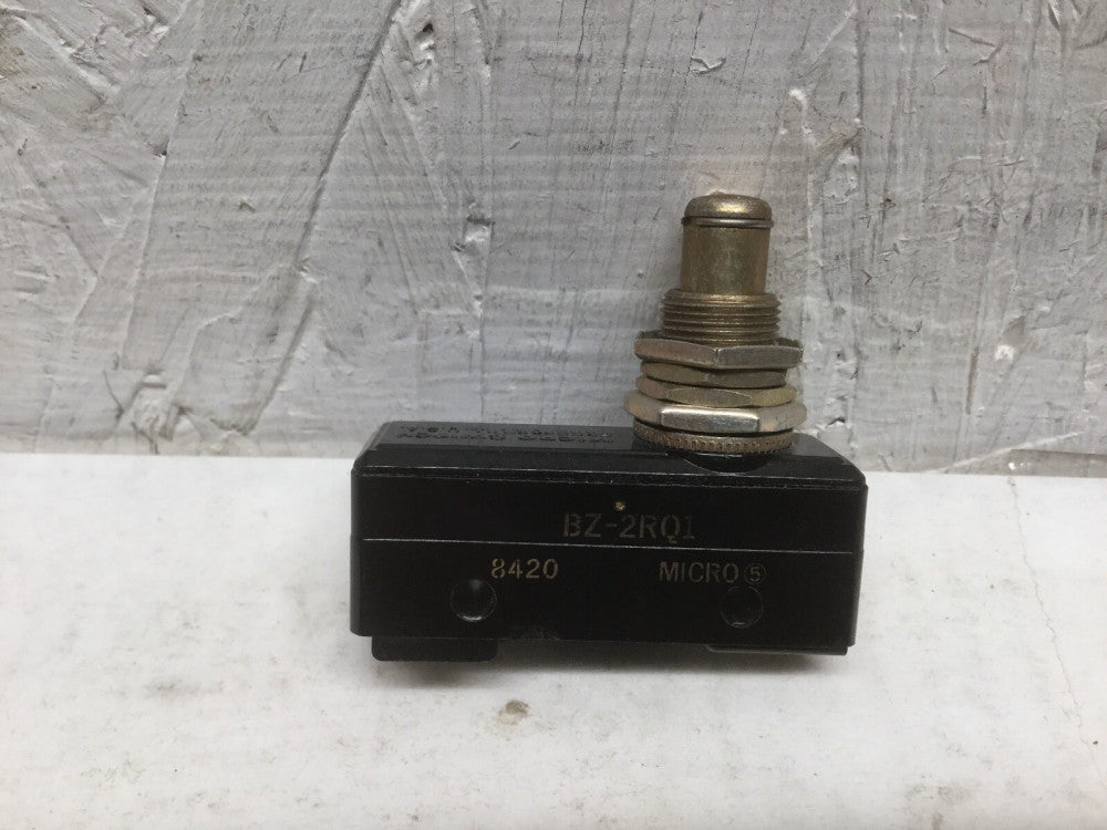 Micro Switch BZ-2RQ1 Overtravel Plunger Limit Switch 15A 125, 250 or 480 VAC