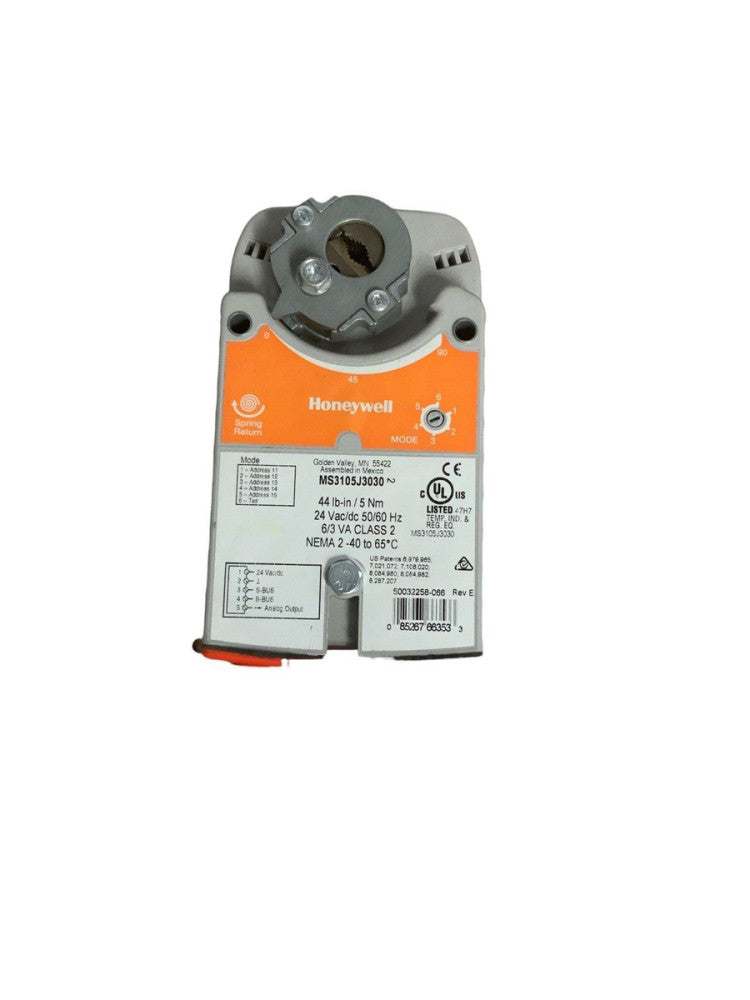 HONEYWELL MS3105J3030 Spring Return 44 lb-in Direct Coupled Actuator NOS Sealed