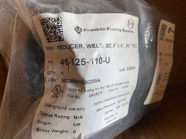 Franklin Fueling Systems 49-125-110-U Reducer (NEW)