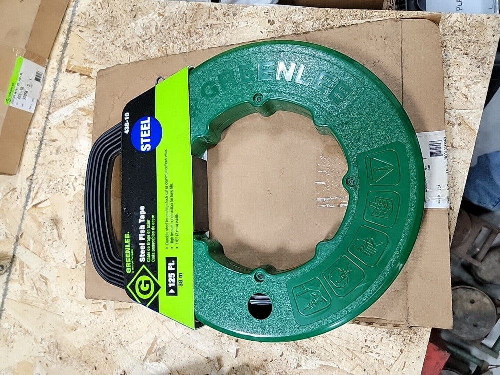 Greenlee 28256, 438-10, 125' Fish Tape, New 