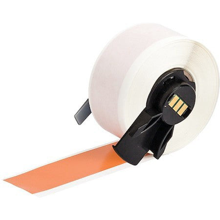 Brady M6c-1000-439-Or Label,1 In W,Outdoor,Orange
