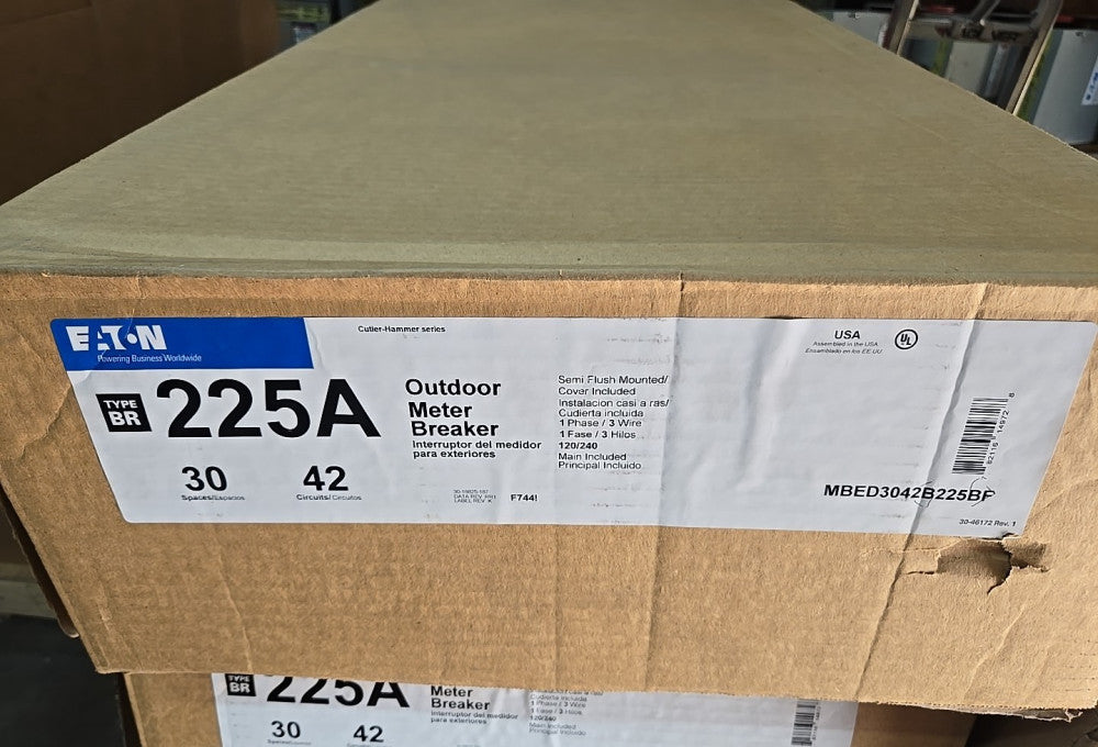 Eaton MBED3042B200BF Outdoor Meter Breaker - 200A/240v/N3R - Unused