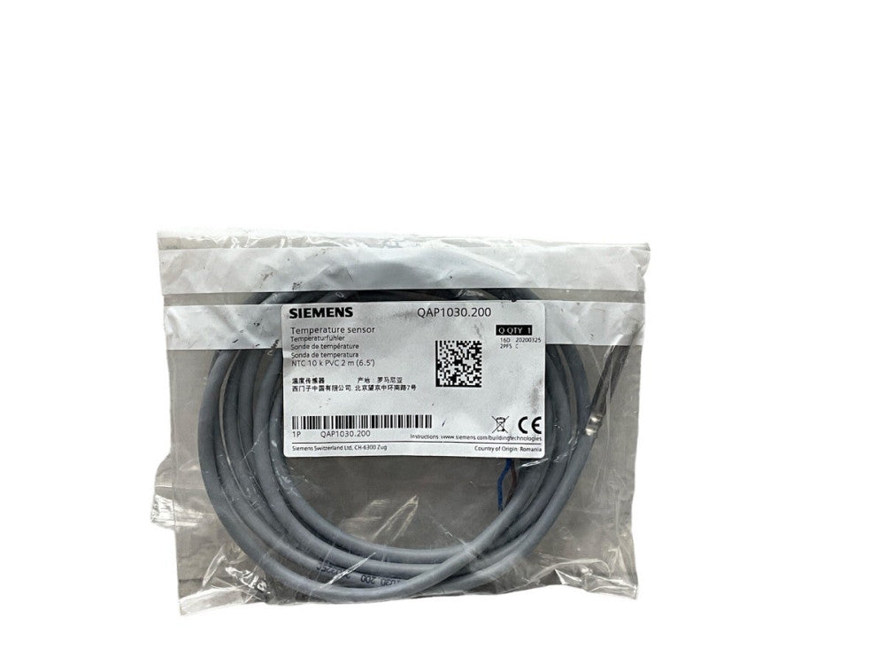 QAP1030.200 Cable temperature sensor PVC 2 m, NTC 10k