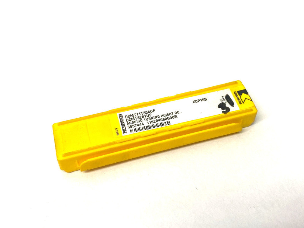 Kennametal 5537444 Screw-On Insert DCMT-UF DCMT11T304UF PKG OF 3