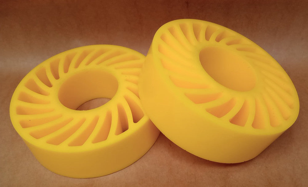 Fisher Barton Type ZU3222610 Polyurethane Pinch Wheel 6-1/2"ODx2"w (Pack Of 2)