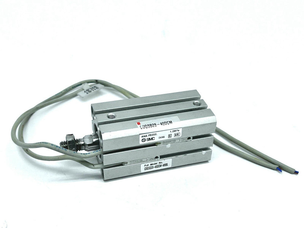 SMC CDQSD20-40DCM-M9BL Compact Cylinder 20mm Bore 40mm Stroke 12" Cable Length 