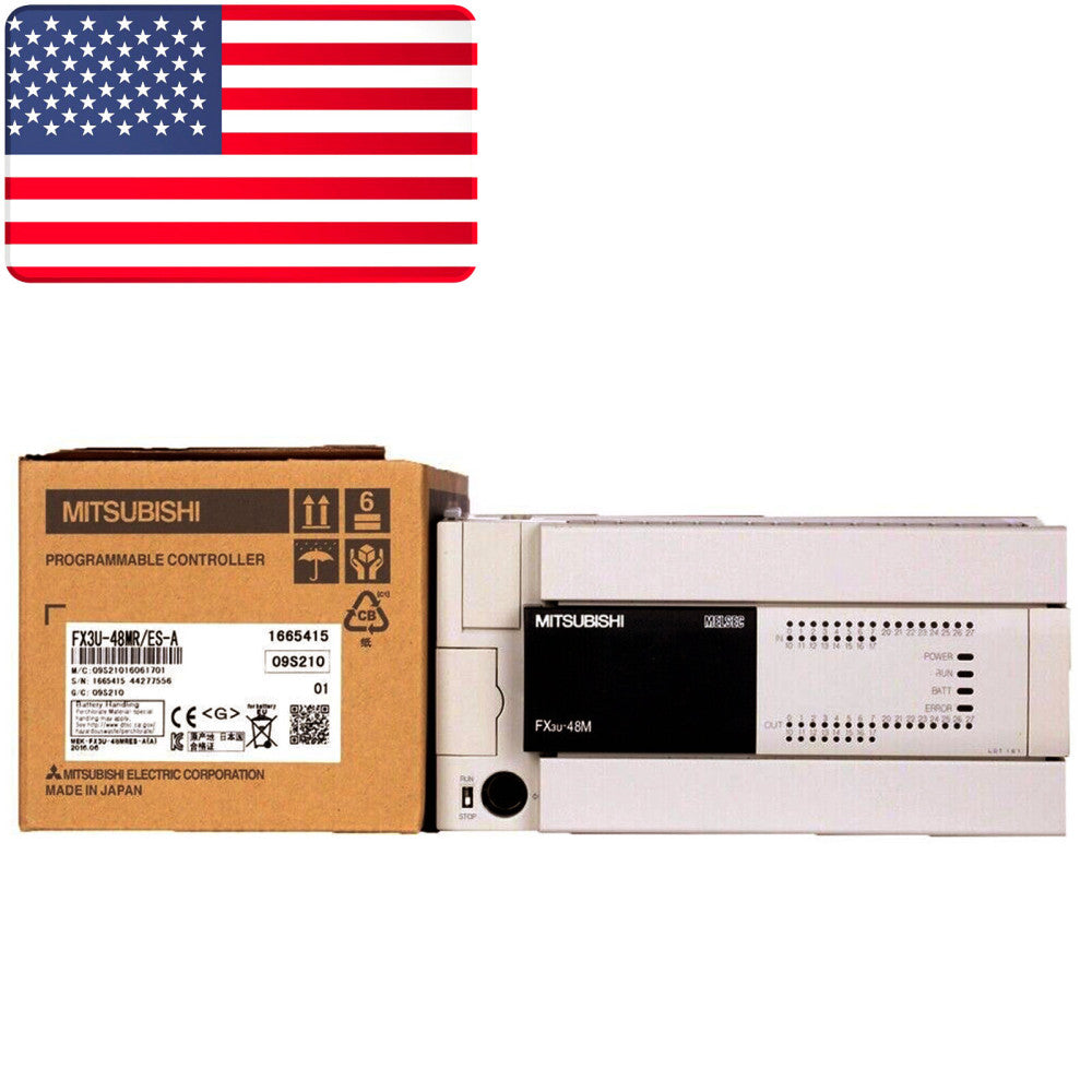 New Mitsubishi Melsec FX3U-48MR/ES-A PLC Module - US Stock