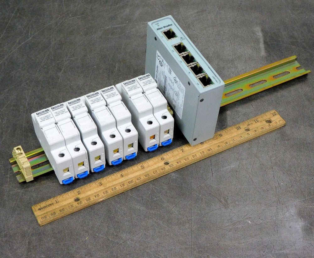 Allen Bradley, Ferraz Shawmut &Weidmuller 1783-US5T USCC1-B213441 EW35 DIN Rail