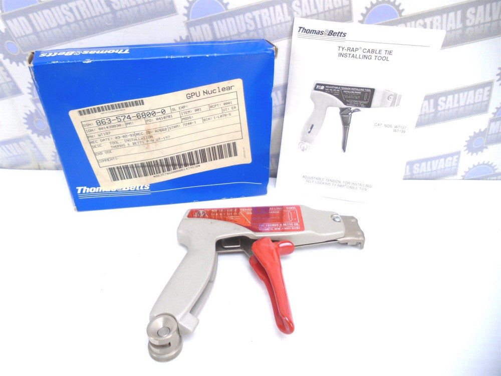 Thomas & Betts T&B - WT197 - CABLE TIE INSTALLATION TOOL- MS90387 (NEW in BOX)
