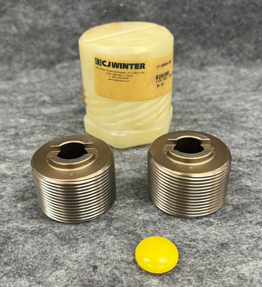 CJ WINTER 1/2-13 GAGE506 B1813A1 THREAD ROLLS LOT OF 2