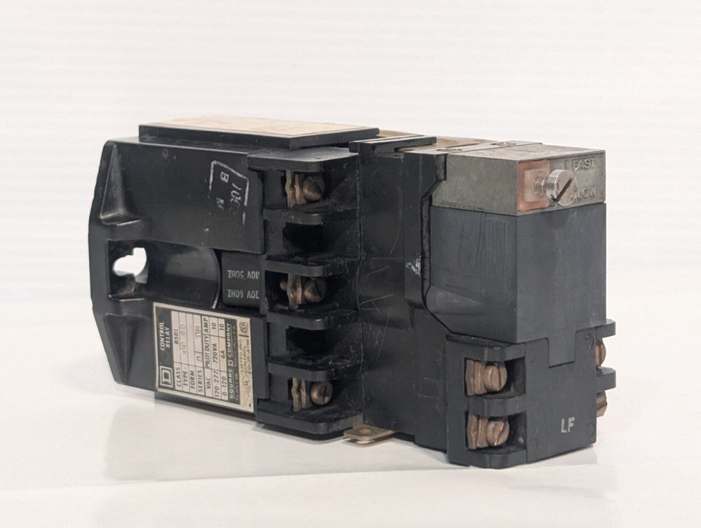 Square D Class 8501 Type G040 Control Relay Series D BM & Time Delay Attachment