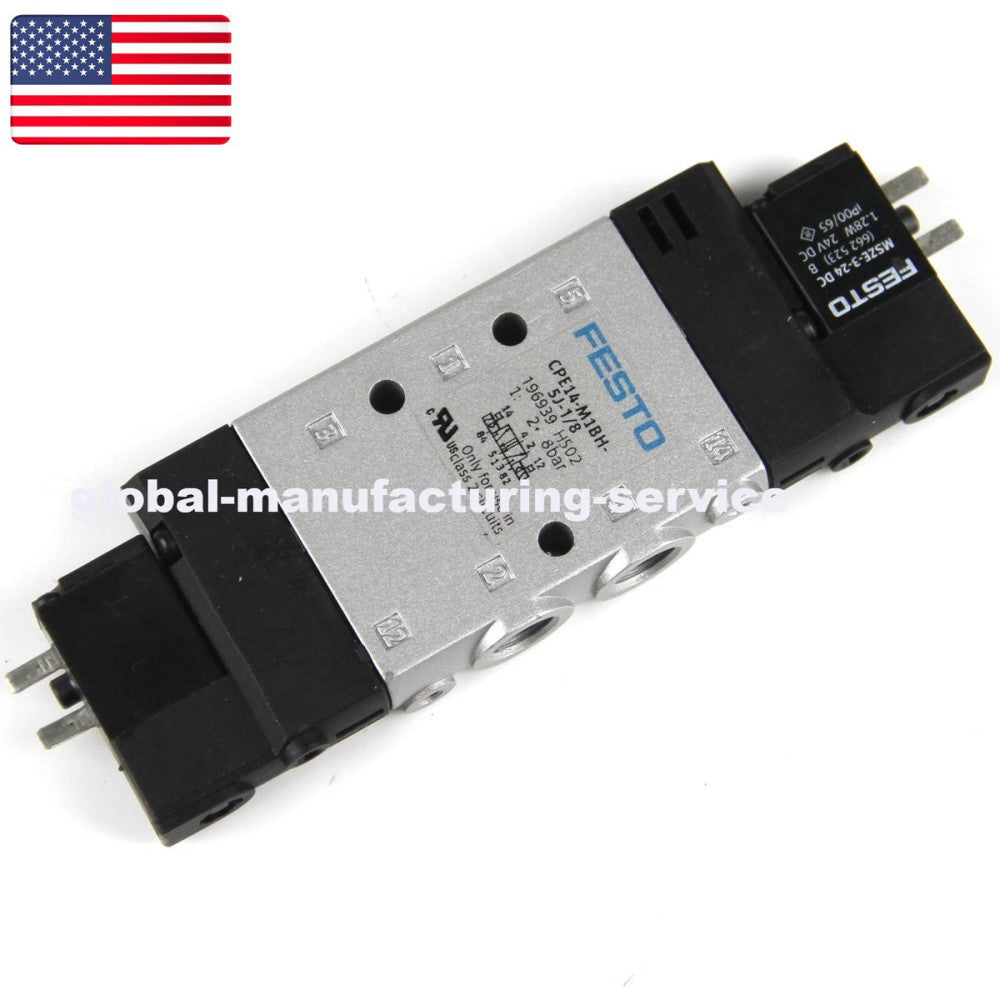 One Brand New FESTO CPE14-M1BH-5J-1/8 196939 Solenoid Valve - US Stock