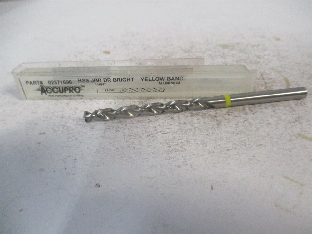 (1AQ9437-AC) 11/64" x 80.00 OAL 130° Vanadium High Speed Steel Jobber Drill 