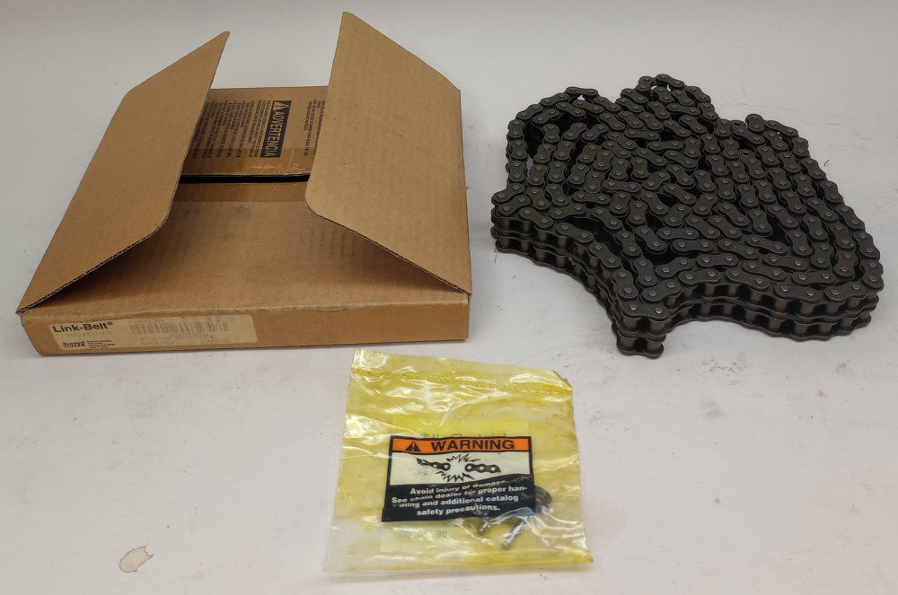 Link-Belt RC40-2RIV Roller Chain 10FT Length Double Strand 1/2" Pitch Rexnord
