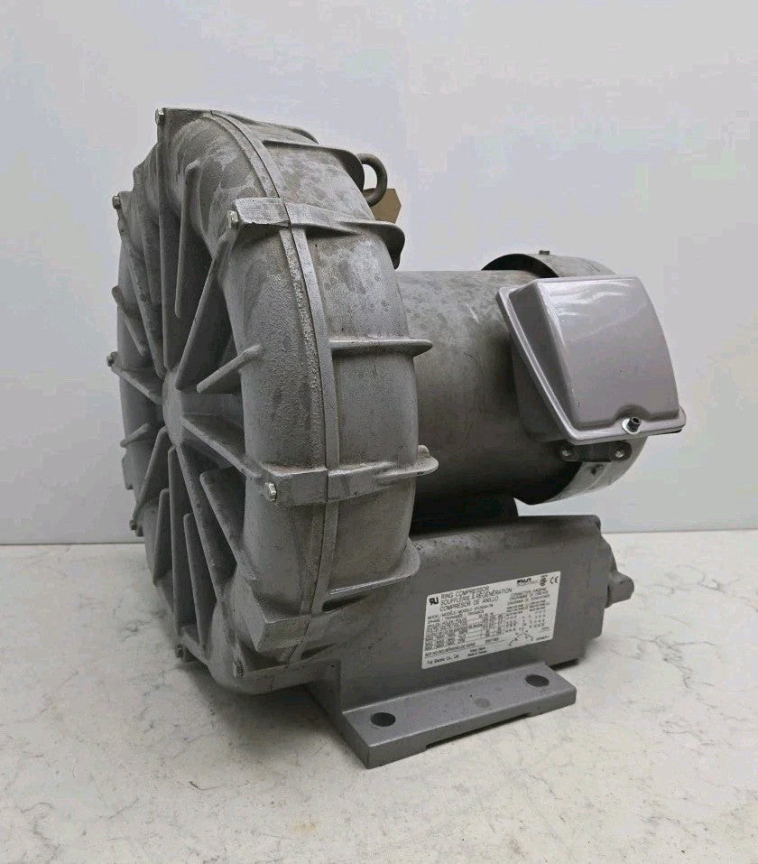 Fuji VFC500A-7W Ring Compressor Regenerative Blower 154cfm 2.5Hp 230/460V 1-1/2"