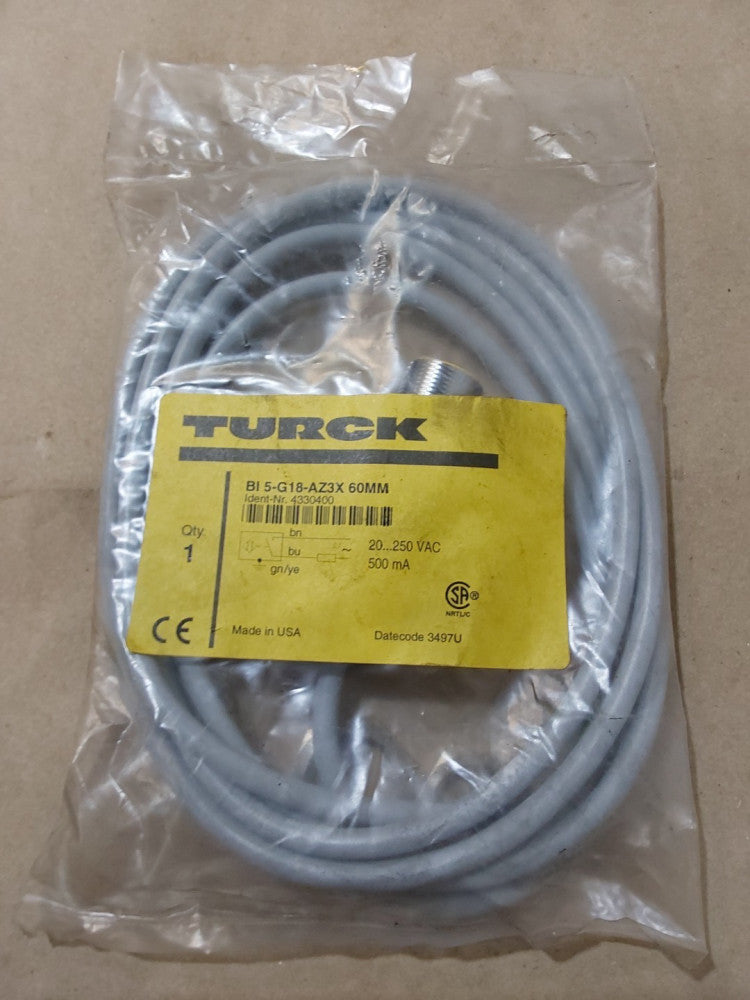 TURCK Type BI 5-G18-AZ3X 60MM Inductive Sensor