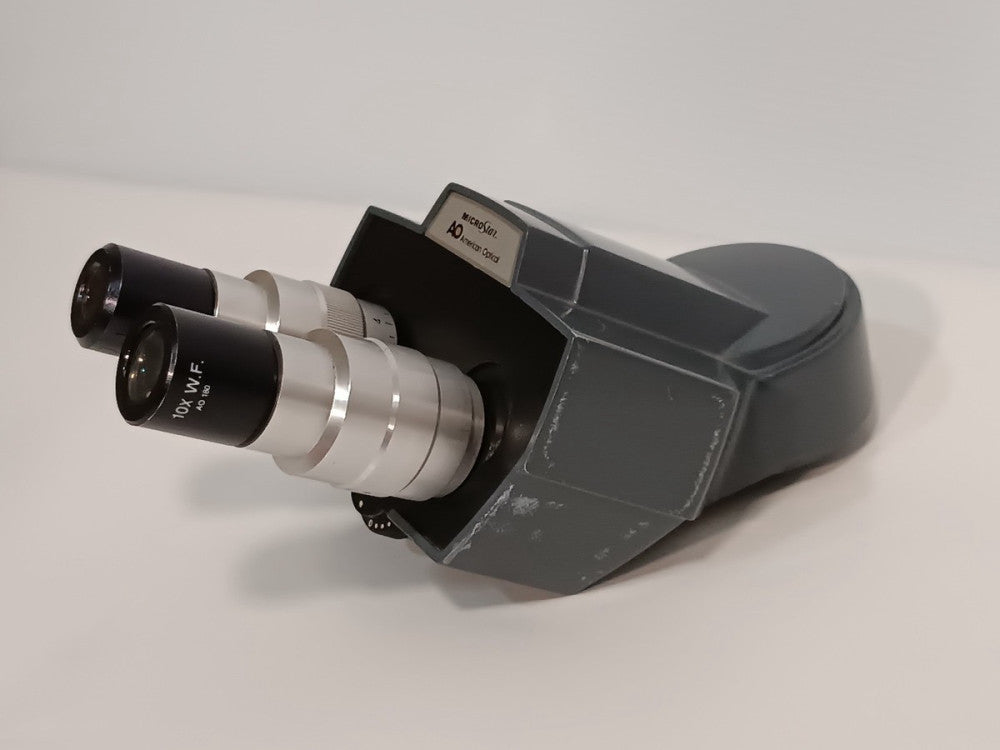 American Optical MicroStar Microscope Binocular Head with Eyepieces