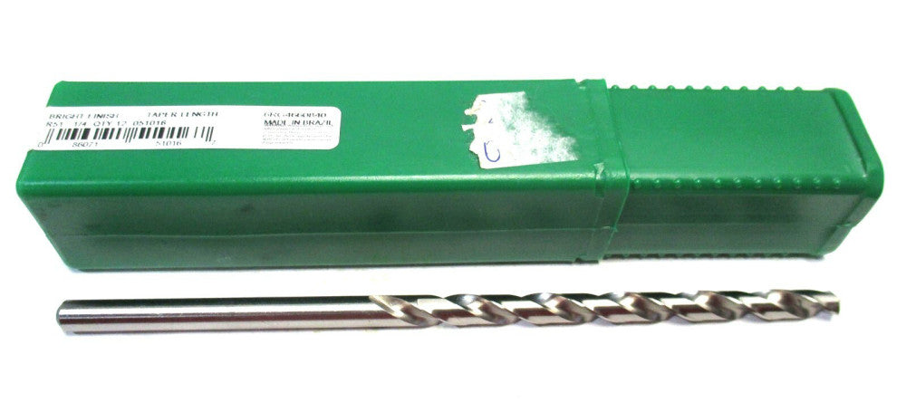 Precision (051016) Ltr E 1/4 x 3-3/4 x 6-1/8 118° RH HSS Taper Length Drill Bit