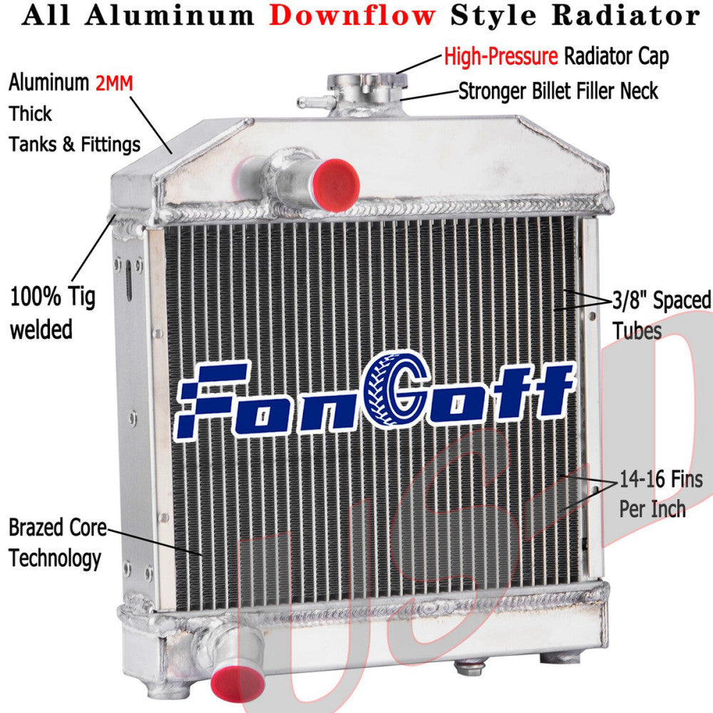 3 Row 52mm Radiator for Kubota L-Series L175 L185 L1500 L1501 L1801 15221-72060